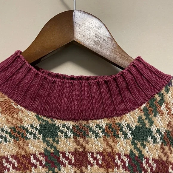 Vintage 90s  Marisa Christina Houndstooth Sweater Women’s Small Fits like XS - Picture 2 of 9